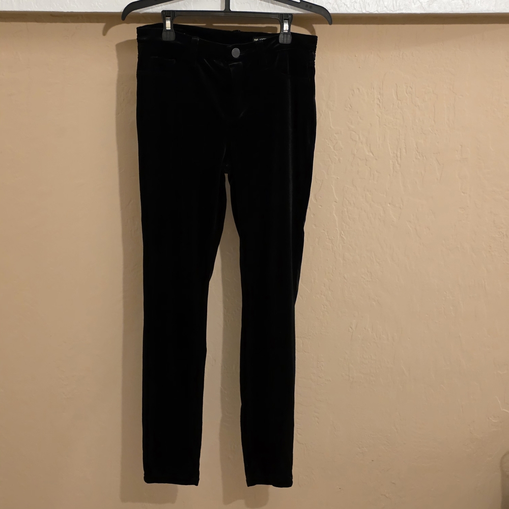 Black Velvet Women's Pants